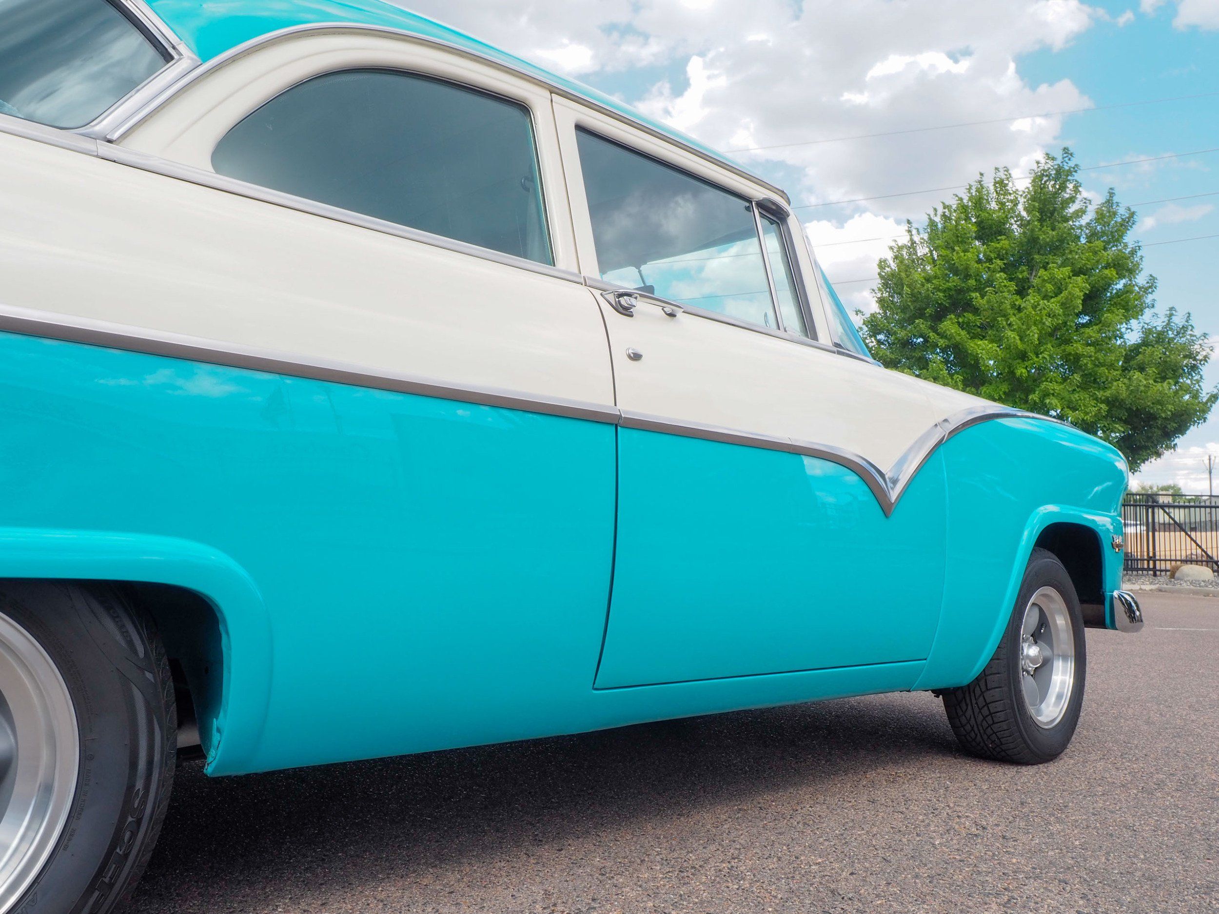 1955 Ford Fairlane Teal Coupe