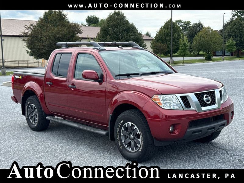 Red 2019 Nissan Frontier Pickup Truck Four-Wheel Drive 5-Speed Automatic
