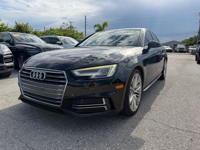 Black 2018 Audi A4 Sedan Front-Wheel Drive 7-Speed Automatic