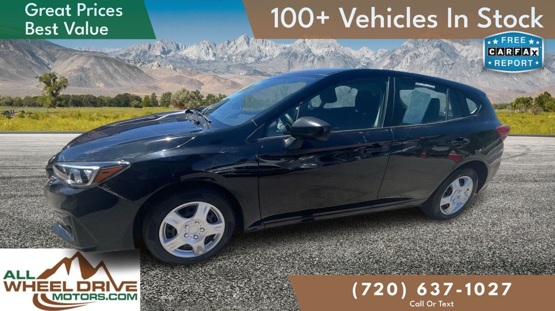 Black 2019 Subaru Impreza 2.0i Hatchback AWD Hatchback All-Wheel Drive Continuously Variable Transmission