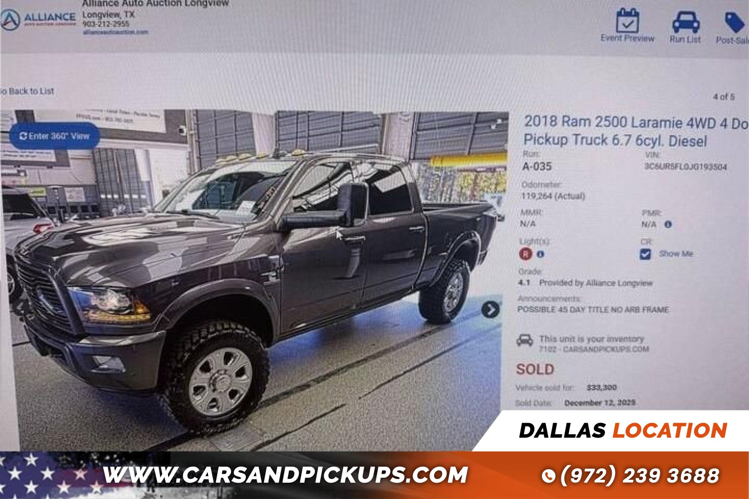 2018 RAM Ram 2500 Pickup Laramie's photo