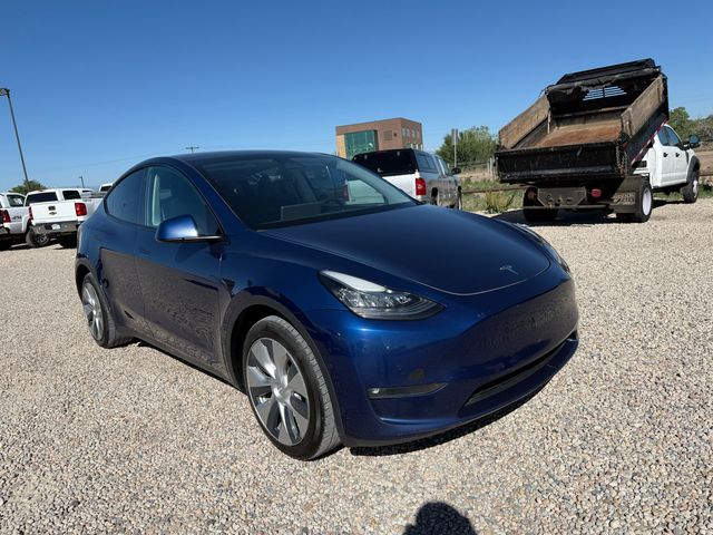 Blue 2022 Tesla Model Y Long Range AWD SUV / Crossover All-Wheel Drive Automatic