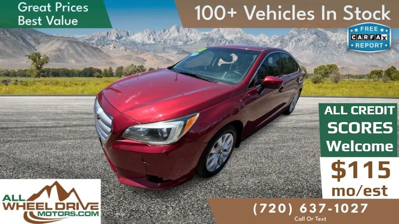 Red 2017 Subaru Legacy Sedan All-Wheel Drive 6-Speed CVT