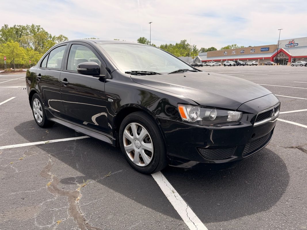 Black 2015 Mitsubishi Lancer ES FWD Sedan Front-Wheel Drive 6-Speed CVT