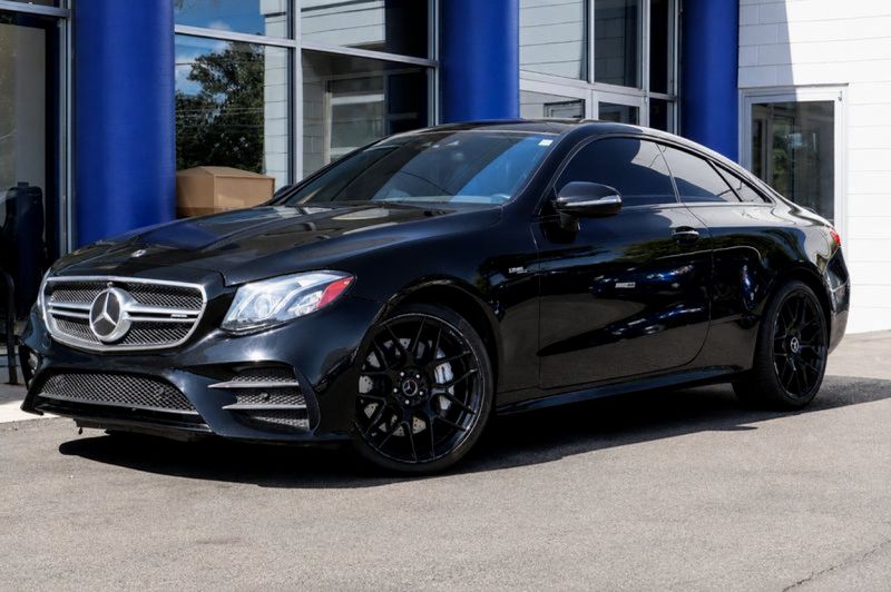 Black 2020 Mercedes-Benz E-Class Coupe All-Wheel Drive 9-Speed Automatic