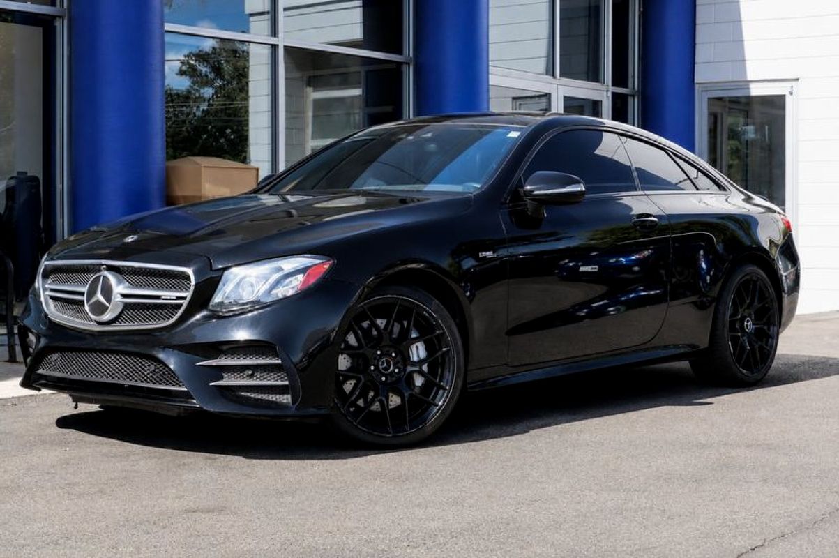 Black 2020 Mercedes-Benz E-Class Coupe All-Wheel Drive 9-Speed Automatic