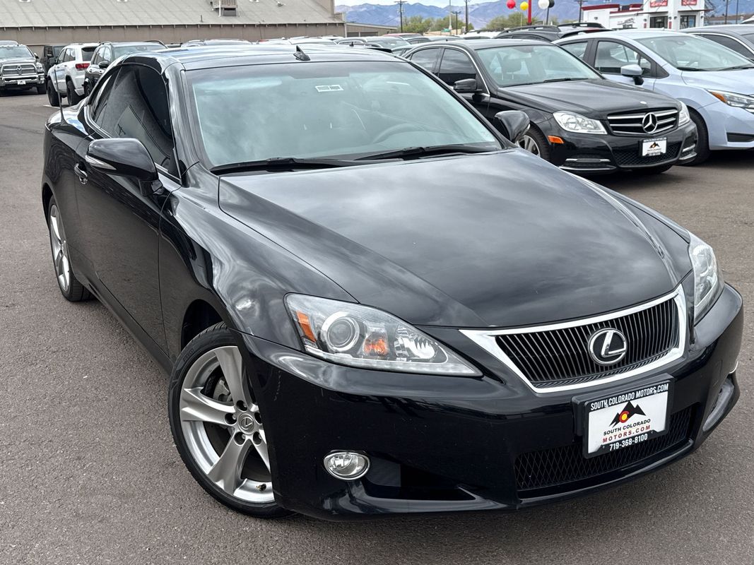 Black 2014 Lexus IS 250C Convertible RWD Convertible Rear-Wheel Drive 6-Speed Automatic