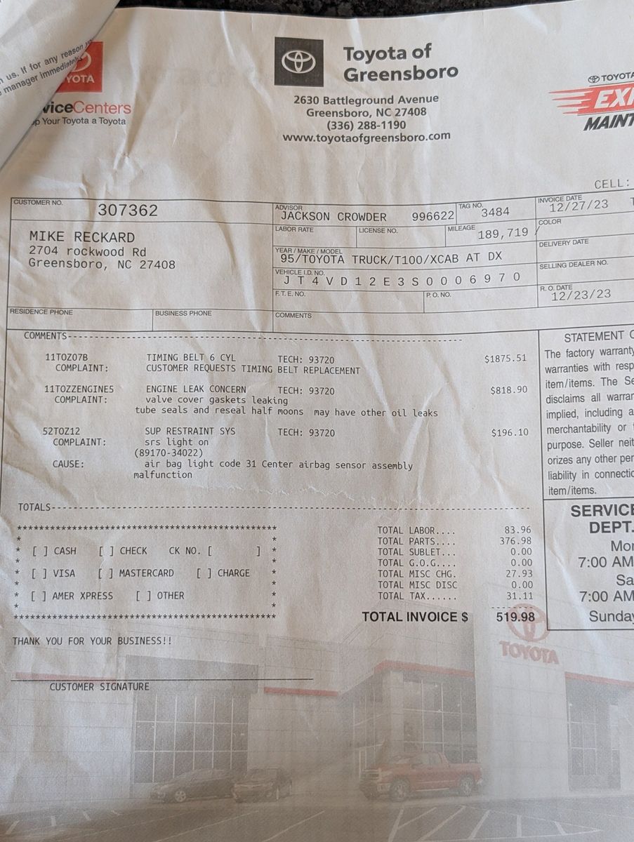 1995 Toyota T100 211
