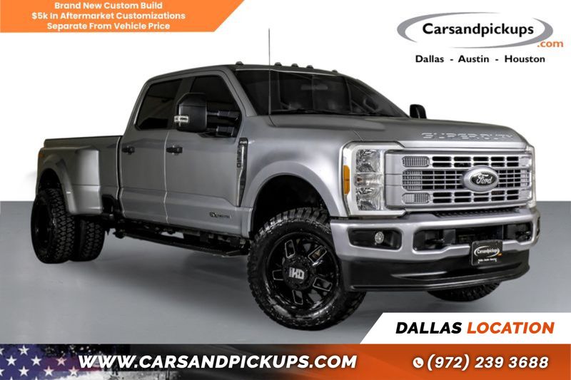 Silver 2023 Ford F-350 Super Duty Pickup Truck Four-Wheel Drive Automatic