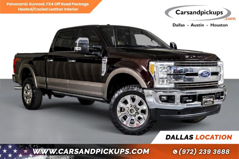 Red 2018 Ford F-250 Super Duty Pickup Truck Four-Wheel Drive 6-Speed Automatic