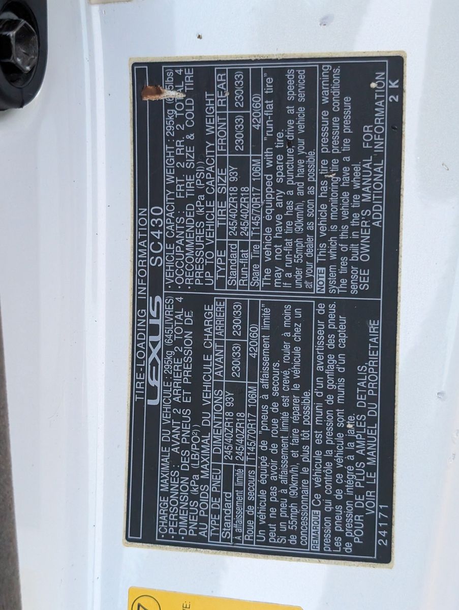 2003 Lexus SC 430 51