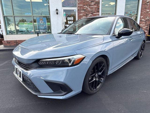 Silver 2023 Honda Civic Hatchback Hatchback Front-Wheel Drive Continuously Variable Transmission