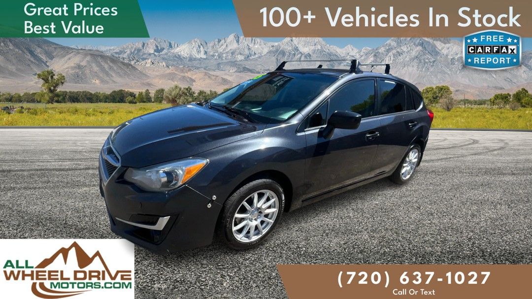 Gray 2015 Subaru Impreza Hatchback All-Wheel Drive 6-Speed CVT
