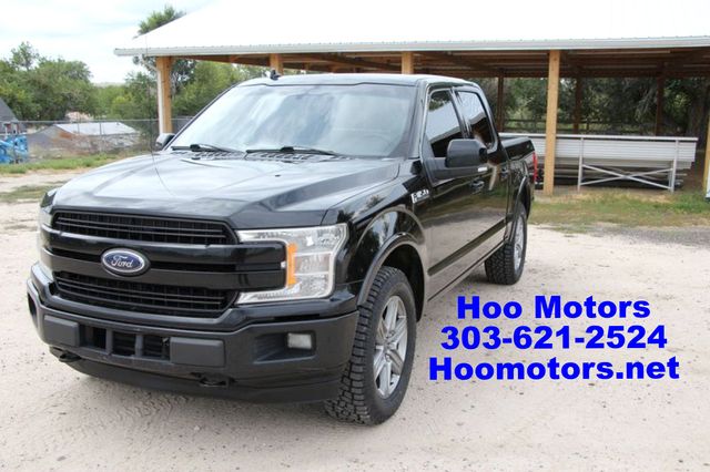 Black 2018 Ford F-150 Pickup Truck Four-Wheel Drive Automatic
