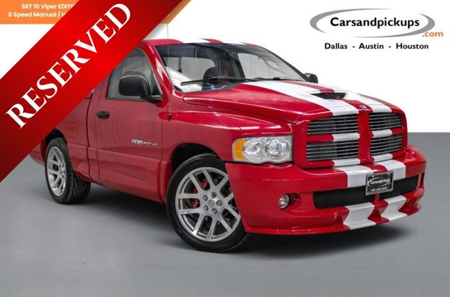 Red 2004 Dodge RAM 1500 Pickup Truck Rear-Wheel Drive 6-Speed Manual
