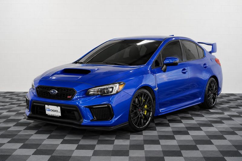 Blue 2018 Subaru WRX STI AWD Sedan All-Wheel Drive 6-Speed Manual