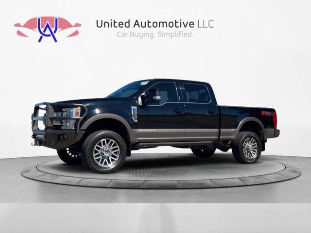 Black 2017 Ford F-350 Super Duty King Ranch Crew Cab 4WD Pickup Truck Four-Wheel Drive 6-Speed Automatic