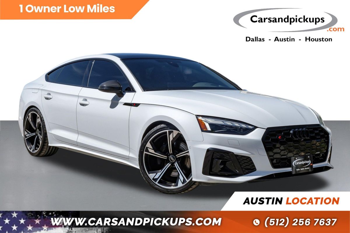 White 2024 Audi S5 Sportback 3.0T quattro Premium AWD Sedan All-Wheel Drive 8-Speed Automatic
