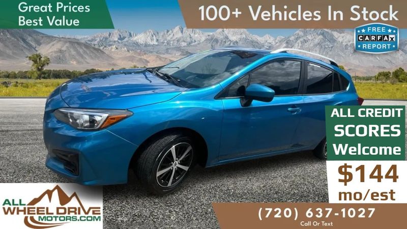 Blue 2019 Subaru Impreza Hatchback All-Wheel Drive 7-Speed CVT
