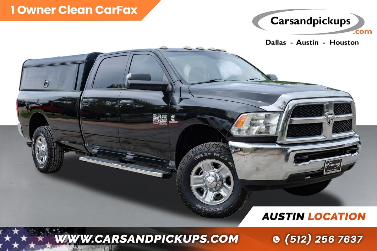 Black 2017 RAM 2500 Tradesman Crew Cab LB 4WD Pickup Truck Four-Wheel Drive 6-Speed Automatic