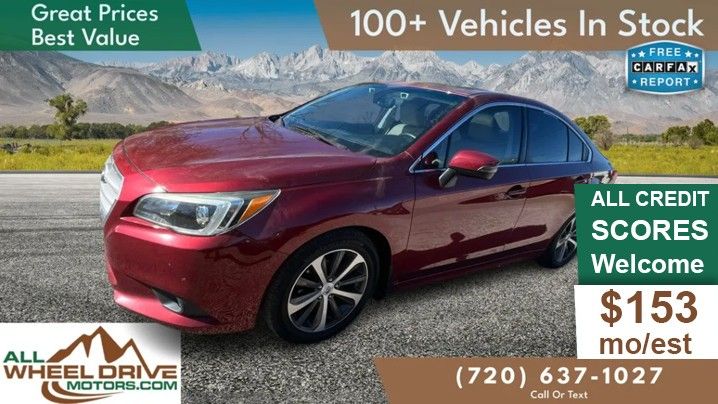 Red 2017 Subaru Legacy 2.5i Limited AWD Sedan All-Wheel Drive 6-Speed CVT