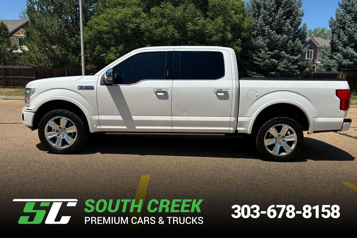 White 2018 Ford F-150 Pickup Truck Four-Wheel Drive Automatic
