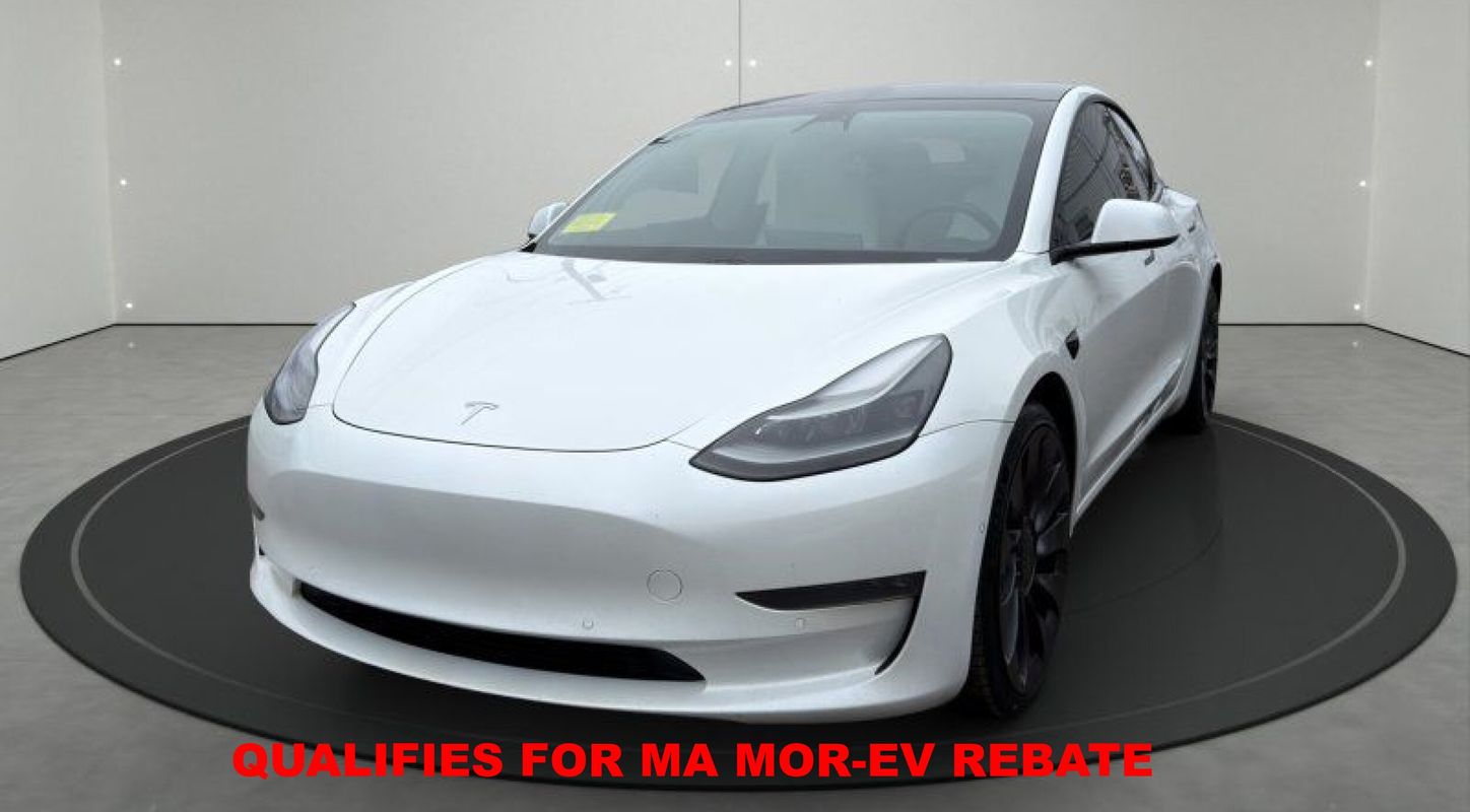 White 2021 Tesla Model 3 Performance AWD Sedan All-Wheel Drive Automatic