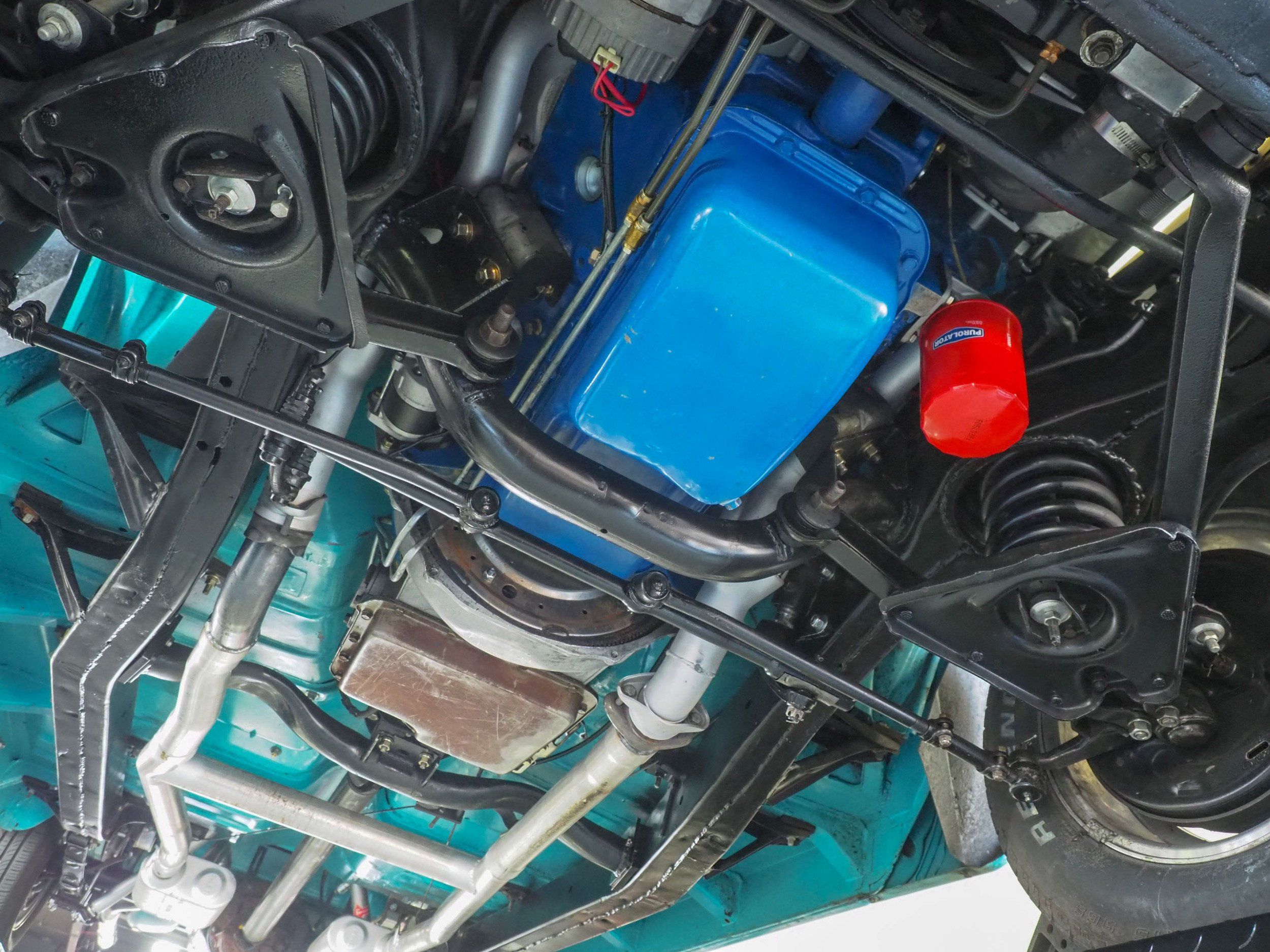 1955 Ford Fairlane Teal Coupe