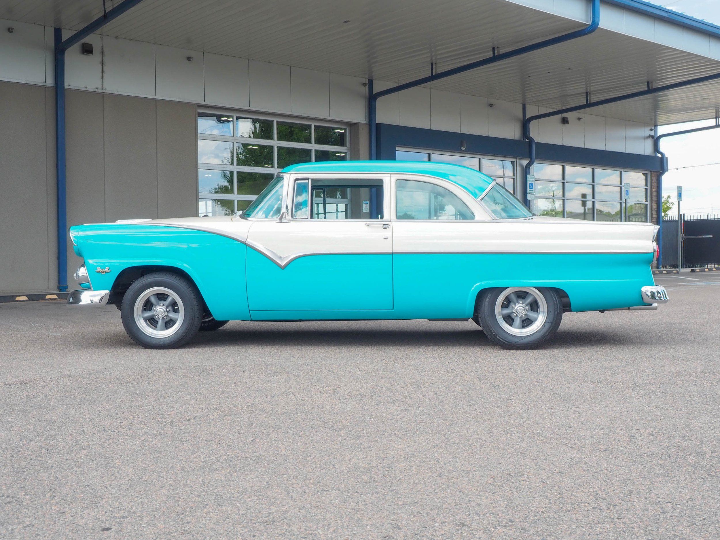 1955 Ford Fairlane Teal Coupe