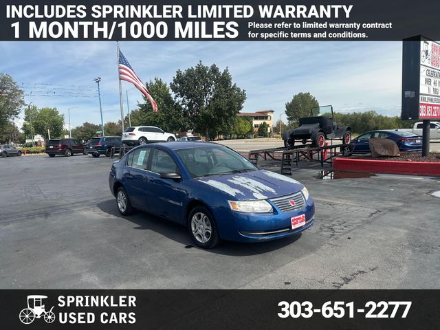 Blue 2005 Saturn ION Sedan Front-Wheel Drive 4-Speed Automatic