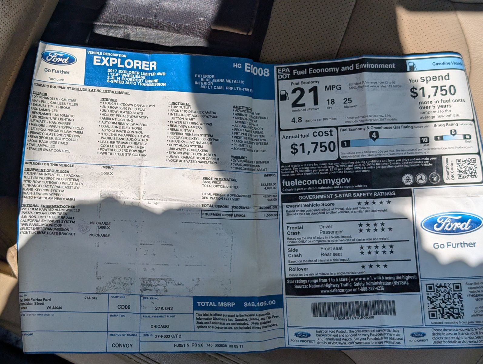 2017 Ford Explorer 89