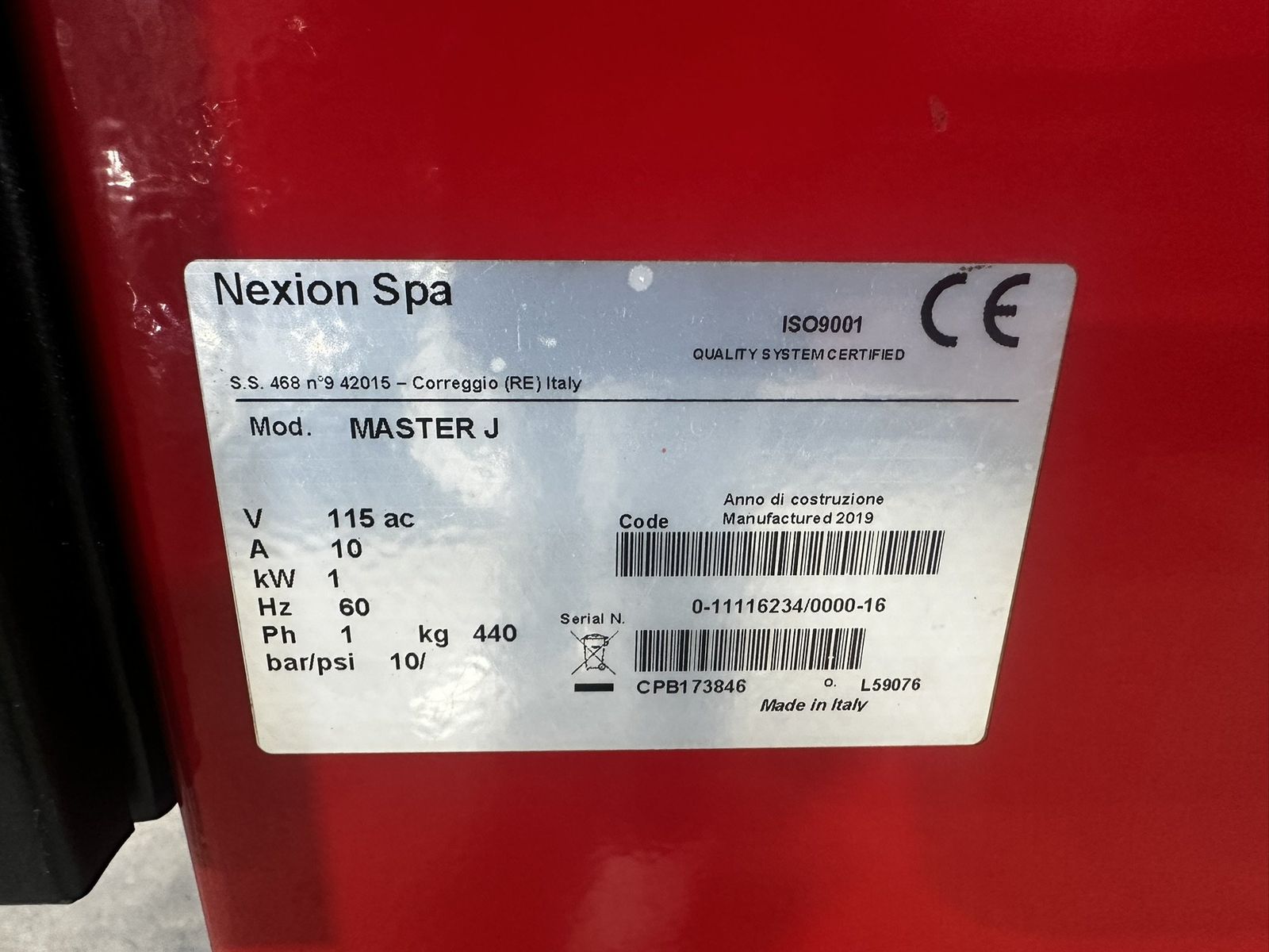 2019 Corghi Artiglio Master J 9