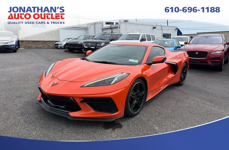 Orange 2020 Chevrolet Corvette Coupe Rear-Wheel Drive 