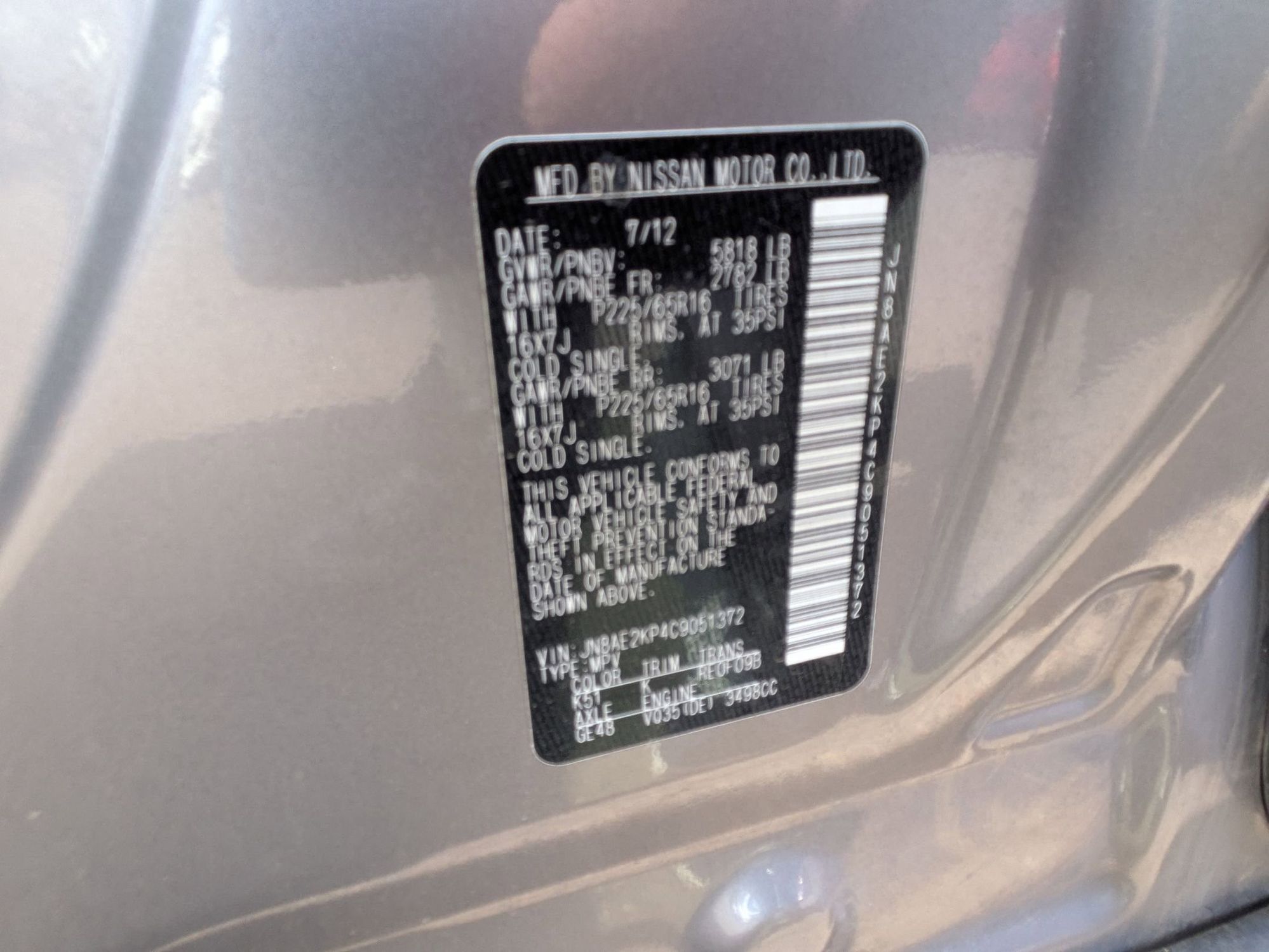 2012 Nissan Quest SV - Photo 24