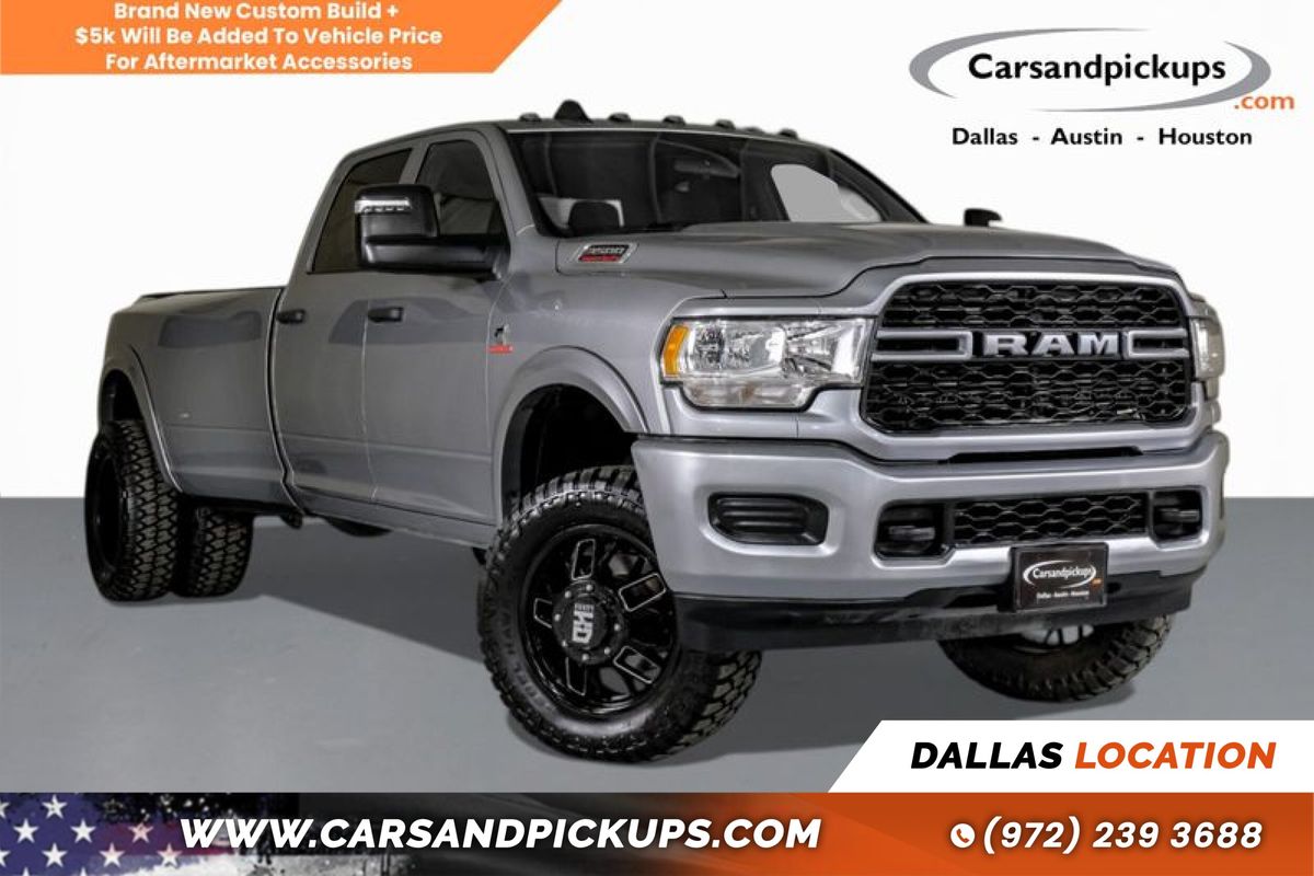 Silver 2024 RAM 3500 Tradesman Crew Cab LB DRW 4WD Pickup Truck Four-Wheel Drive 6-Speed Automatic