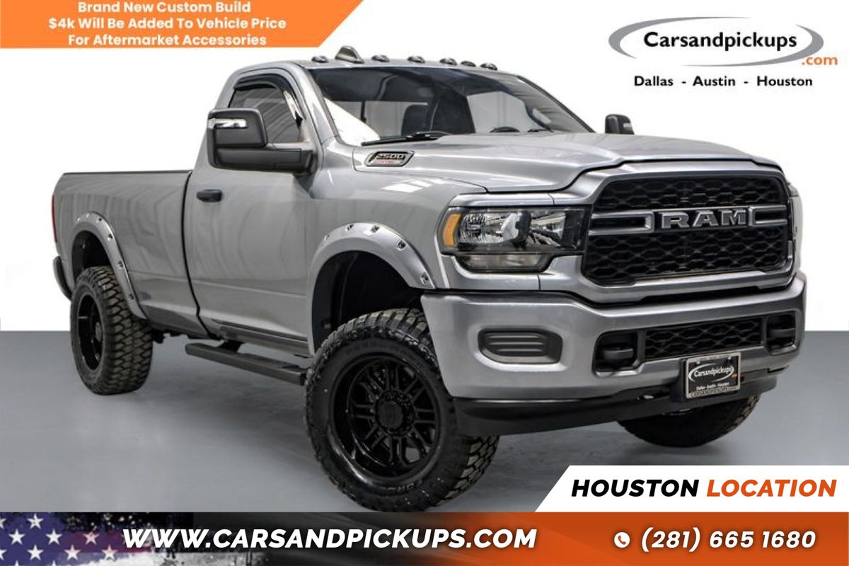 Silver 2024 RAM 2500 Tradesman LB 4WD Pickup Truck Four-Wheel Drive 8-Speed Automatic