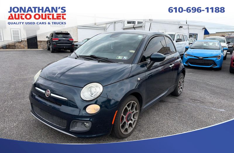 Blue 2013 FIAT 500 Hatchback Front-Wheel Drive 6-Speed Automatic